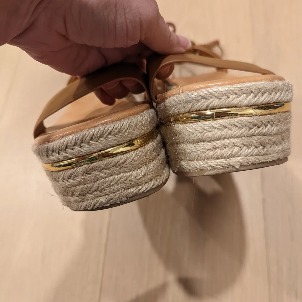 Women's Tan and Brown Espadrille Sandals